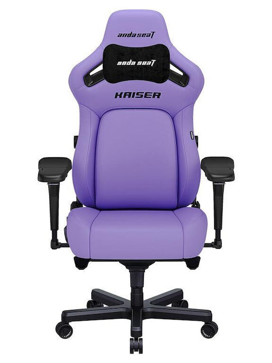 Anda Seat Kaiser 4 L Καρέκλα Gaming Δερματίνης με Ρυθμιζόμενα Μπράτσα Μωβ
