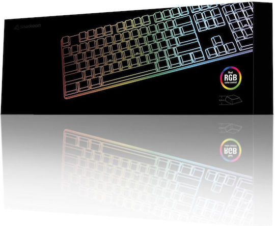 Sharkoon PureWriter TKL RGB Gaming Mechanical Keyboard Tenkeyless with Kailh Red switches and RGB lighting (English US)