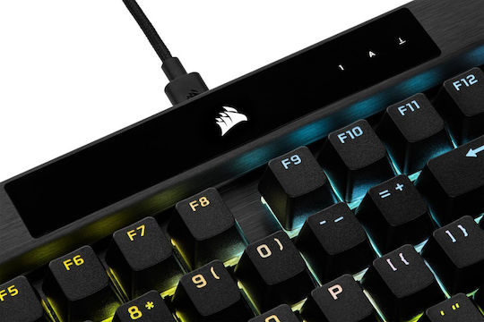 Corsair K70 RGB Pro Гейминг Механична Клавиатура с Corsair OPX суичове и RGB подсветка (Английски US) Черен