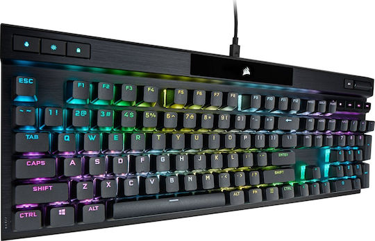 Corsair K70 RGB Pro Гейминг Механична Клавиатура с Corsair OPX суичове и RGB подсветка (Английски US) Черен