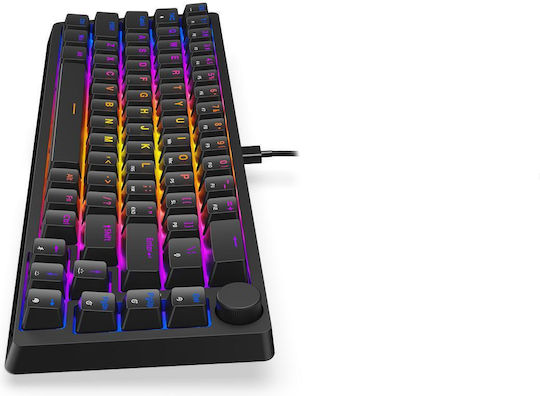 Krux Atax Pro RGB Gaming Mechanical Keyboard Tenkeyless with Outemu Red switches and RGB lighting (English US)