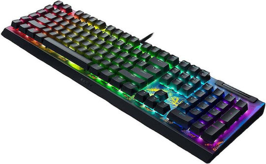 Razer Blackwidow V4 X Gaming Mechanical Keyboard with Razer Yellow Switches and RGB Lighting English US Fortnite + Skin