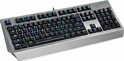 Motospeed CK99 Gaming Mechanical Keyboard with Cherry MX Red switches and RGB lighting (English UK) Gray