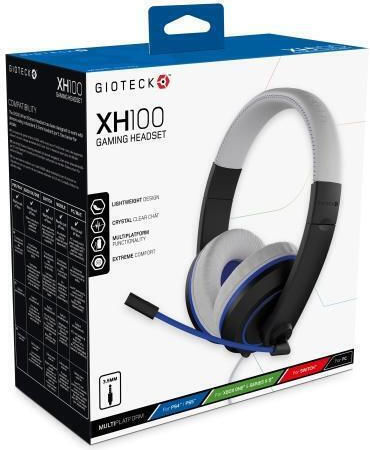 Gioteck XH-100S Over Ear Gaming Headset with Connection 3.5mm White