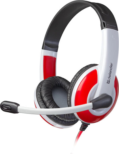 Defender Warhead G-120 Надушници Геймърски слушалки с връзка 2x3,5 мм White/Red