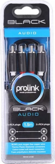 Prolink PB101-0150 Cable RCA male - RCA male 1.5m