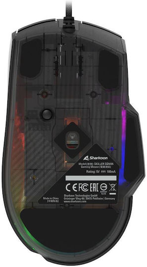 Sharkoon SGM35 RGB Gaming Ποντίκι 6400 DPI Μαύρο
