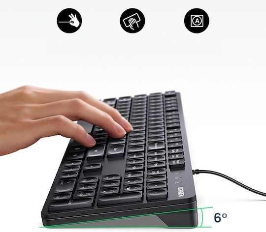 Ugreen KU004 Πληκτρολόγιο Αγγλικό US