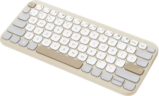 Asus Marshmallow KW100 Fără fir Bluetooth Doar tastatura Engleză US Oat Milk