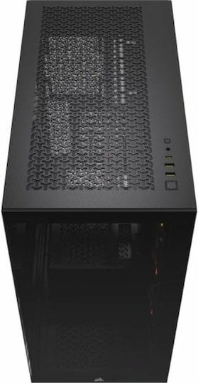 Corsair 3500X ARGB Gaming Midi-Turm Computergehäuse mit Seitenfenster Schwarz