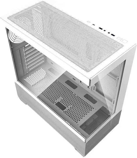 Darkflash DS900 AIR Gaming Midi-Turm Computergehäuse mit Seitenfenster Weiß