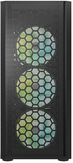 Darkflash DK360 Gaming Midi Tower Computer Case with Side Window Black
