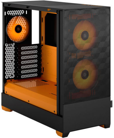 Fractal Design Pop Air Gaming Mini Tower Κουτί Υπολογιστή με Πλαϊνό Παράθυρο και RGB Φωτισμό RGB Orange Core