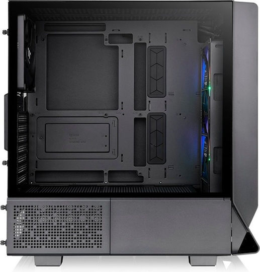 Thermaltake Ceres 350 MX Gaming Midi Tower Κουτί Υπολογιστή με Πλαϊνό Παράθυρο και RGB Φωτισμό Μαύρο