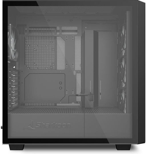 Sharkoon Rebel C70G RGB Gaming Midi Tower Computer Case Black