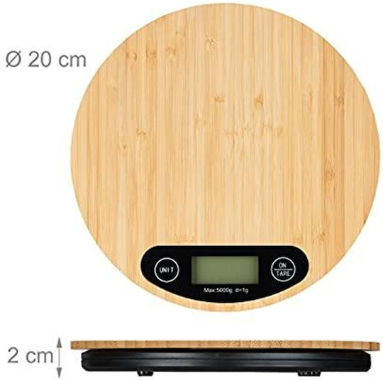 Relaxdays Ψηφιακή Ζυγαριά Κουζίνας έως 5kg Πολύχρωμη