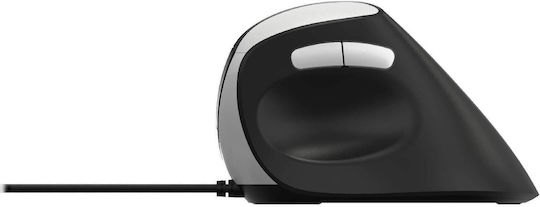 Rapoo EV200 С кабел Ергономичен Vertical Мишка Черен