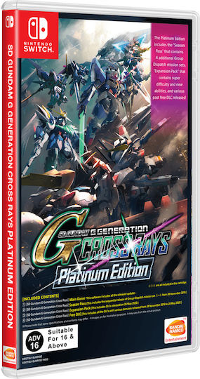 SD Gundam G Generation Cross Rays Platinum Edition Switch Game