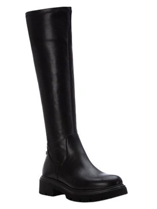 Xti Synthetic Leather Women's Boots Black