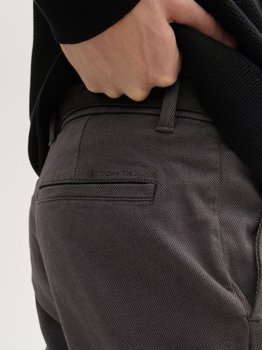 Travis Pantaloni Chino Elastic cu Croială Slim Gray