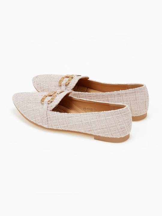 Women's Beige Ballerina Shoes