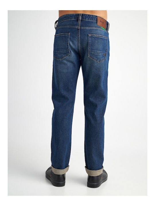 Staff Men's Jeans Pants in Straight Line Blue