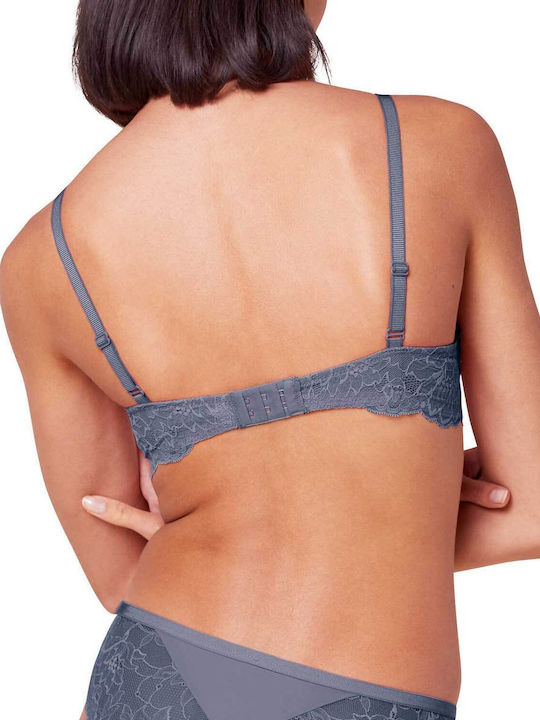 Amourette Charm Minimizer Minimizer Bra without Underwire Navy Blue