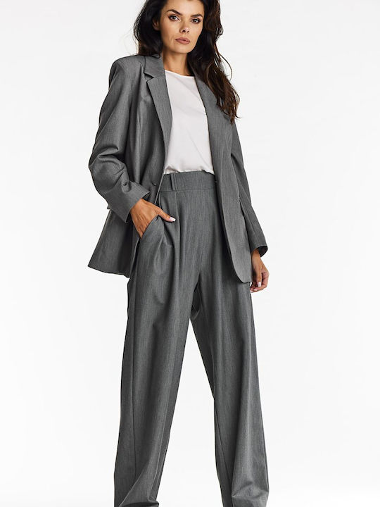 Awama Blazer pentru femei Sacou Grey