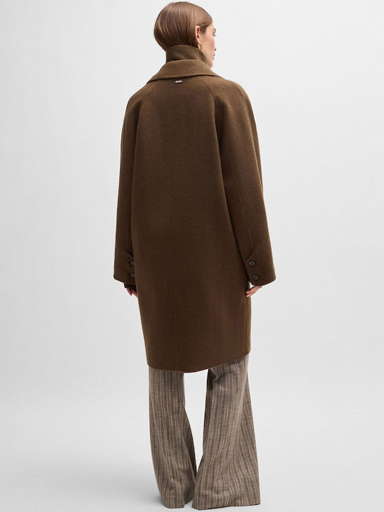 Hugo Boss Women's Wool Coat Brown