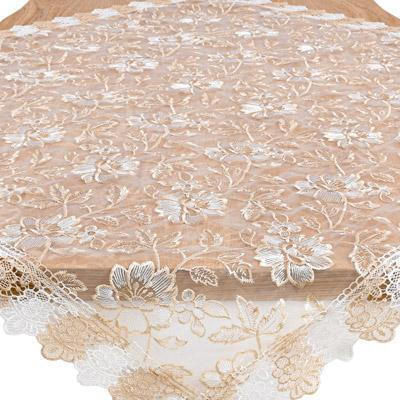 Fylliana Τραπεζομάντηλο Μπέζ 120x120εκ.