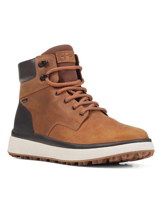 Geox Granito + Grip Abx Men's Leather Waterproof Boots Brown