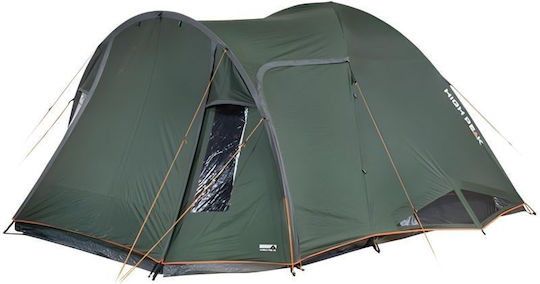 High Peak Tessin Camping Tent Tunnel Green 4 Seasons for 4 People 290x170cm