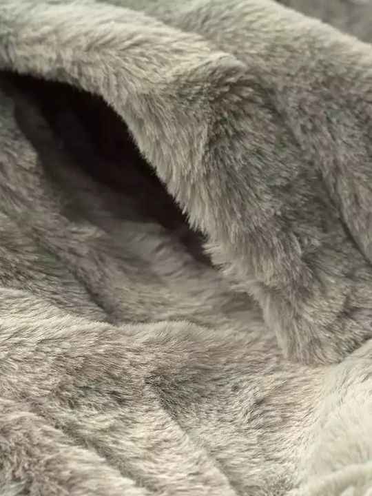 Kinder Freizeitjacke mit Kapuze Silber