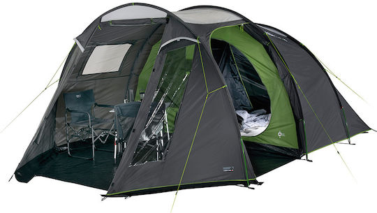 High Peak Ancona Къмпинг палатка Тунел Сив за 4 Човека