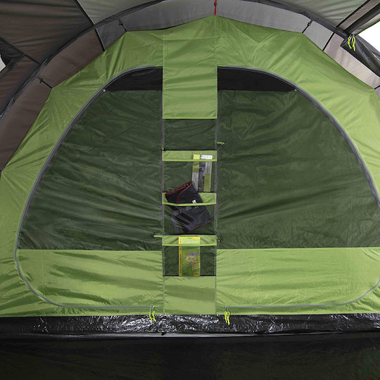 High Peak Ancona Къмпинг палатка Тунел Сив за 4 Човека