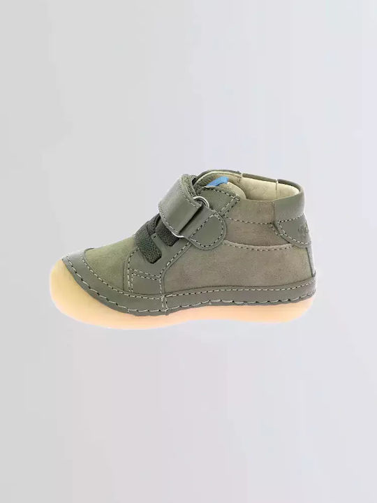 Kickers Kids Leather Boots Green