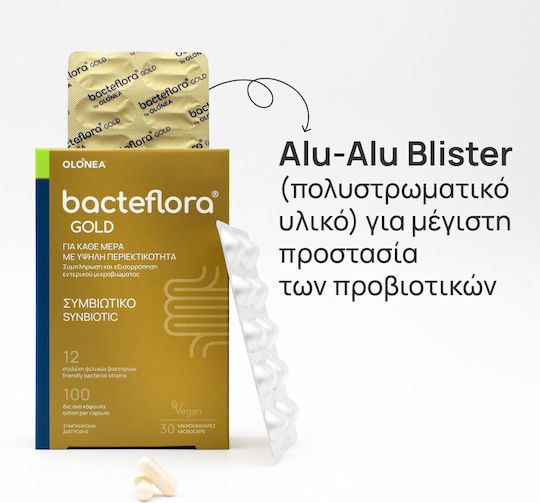 Olonea Bacteflora Gold with Probiotics and Prebiotics 10 veg. caps