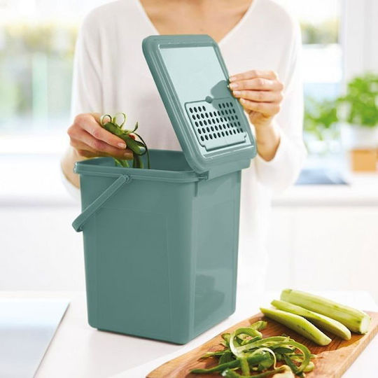 9l Compost Bucket Carbon Filter Bio Mistletoe Green