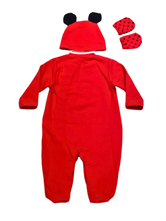 Babylonfashion Module Body Roșu-Negru Cu Buline
