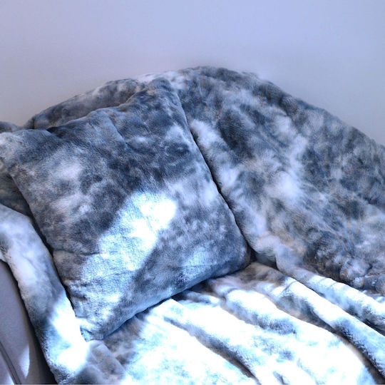 Aslanis Home Rabbit Fur Πολυθρόνας Π130xΜ170cm Γκρί Aslanis Home Rabbit Fur Πολυθρόνας Π130xΜ170cm Γκρί