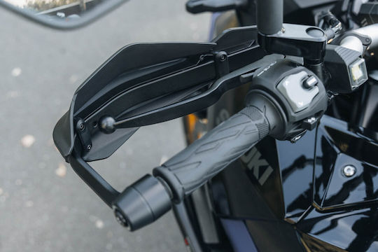 SW-Motech Motorcycle Protective Hand Guards in Black Colour