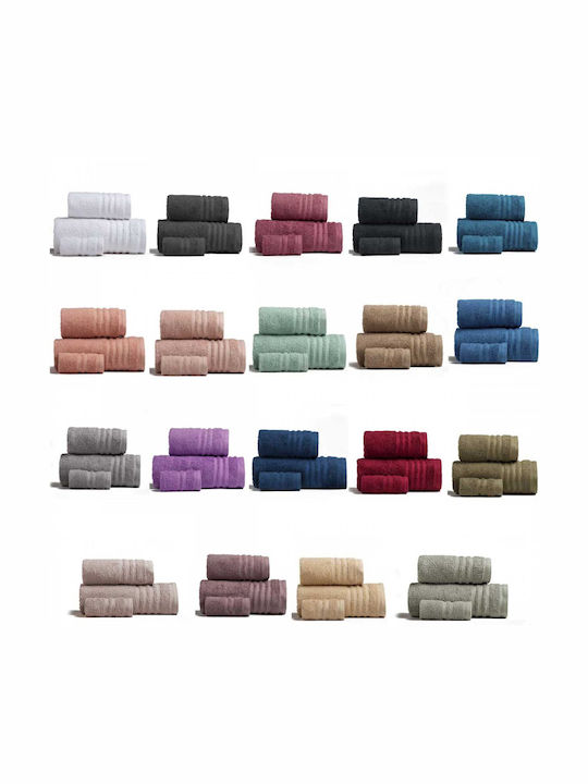 Melinen 3pc Bath Towel Set Premio Ecru Weight 600gr/m²