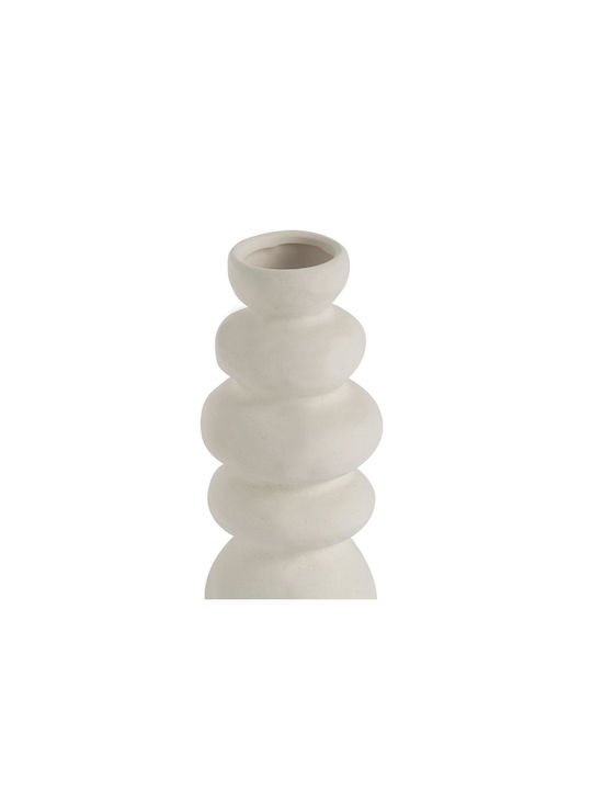 Βάζο Itaca Ah-ax24036 Φ10x20cm White Andrea House Κεραμικό