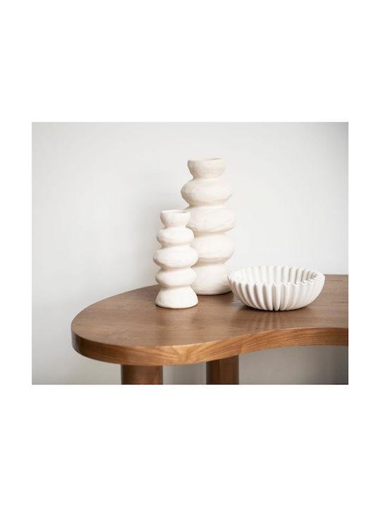 Βάζο Itaca Ah-ax24036 Φ10x20cm White Andrea House Κεραμικό