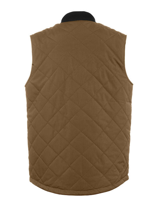 Horsefeathers Men's Sleeveless Jacket Camel