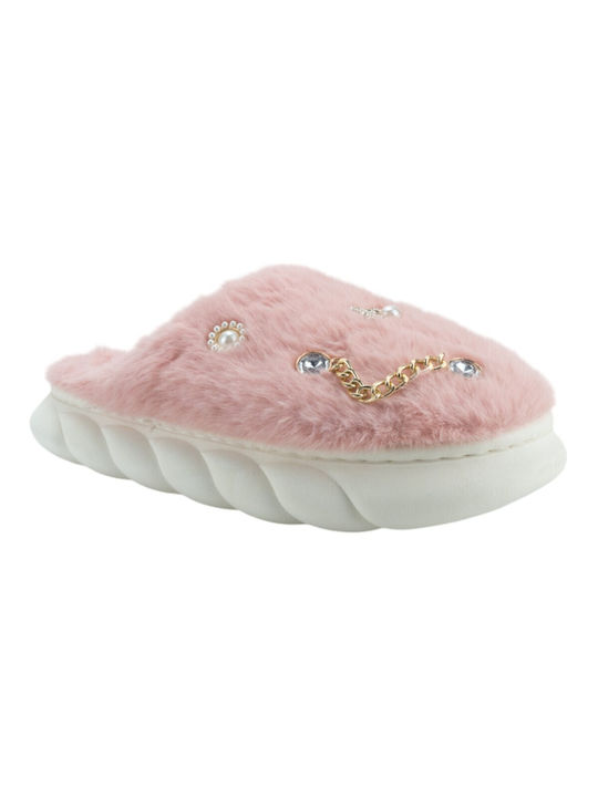 Plato Winter Women's Slippers in Pink color