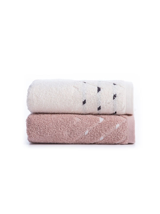 Nef-Nef Homeware Bath Towel Set 3pcs Cheville 70xcm Ecru Weight 500gr/m²