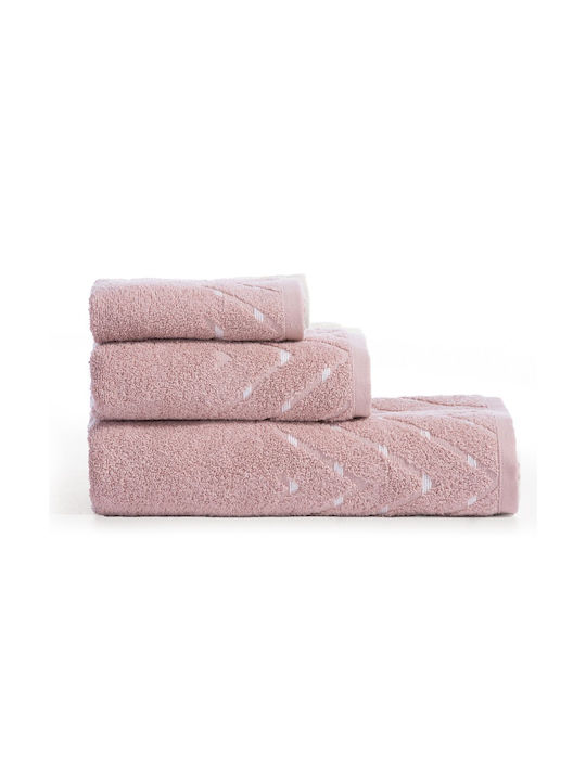 Nef-Nef Homeware Πετσέτα Σώματος Cheville 036668 70x140εκ. Pink Βάρους 500gr/m²