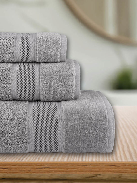 Borea Hand Towel Lava 30x50cm. Grey Weight 550gr/m²