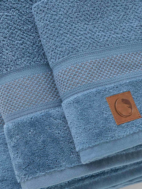 Borea Hand Towel Lava 30x50cm Petrol Blue Weight 550gr/m²